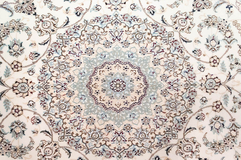 Tapis persan - Nain - Royal carré  - 255 x 242 cm - blanc naturel