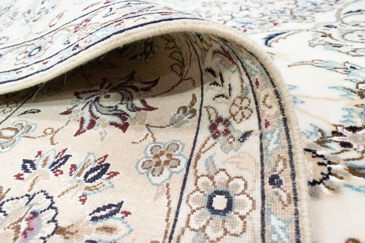 Tapis persan - Nain - Royal carré  - 255 x 242 cm - blanc naturel