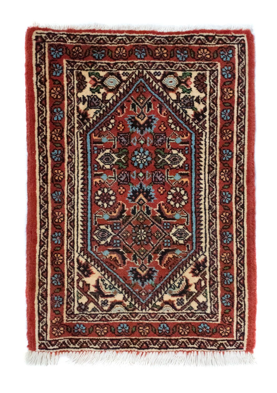 Tapis persan - Bidjar - 60 x 40 cm - rouge