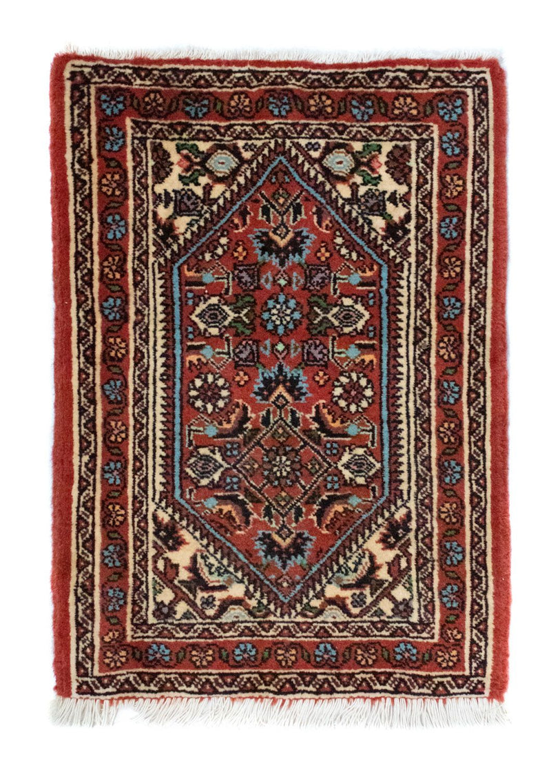 Tapis persan - Bidjar - 60 x 40 cm - rouge