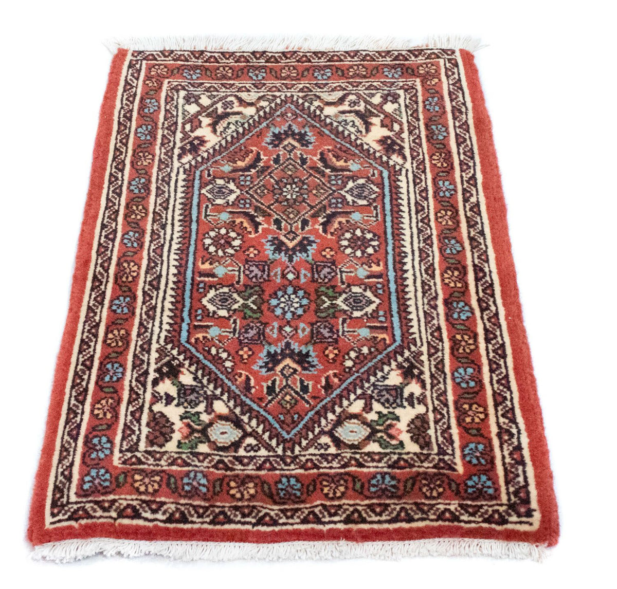 Tapis persan - Bidjar - 60 x 40 cm - rouge