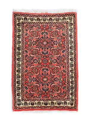 Tapis persan - Bidjar - 60 x 40 cm - orange