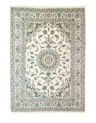 Tapis persan - Nain - 280 x 198 cm - blanc naturel
