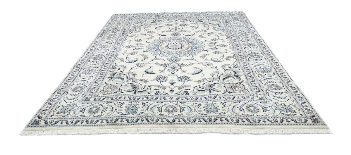 Tapis persan - Nain - 280 x 198 cm - blanc naturel
