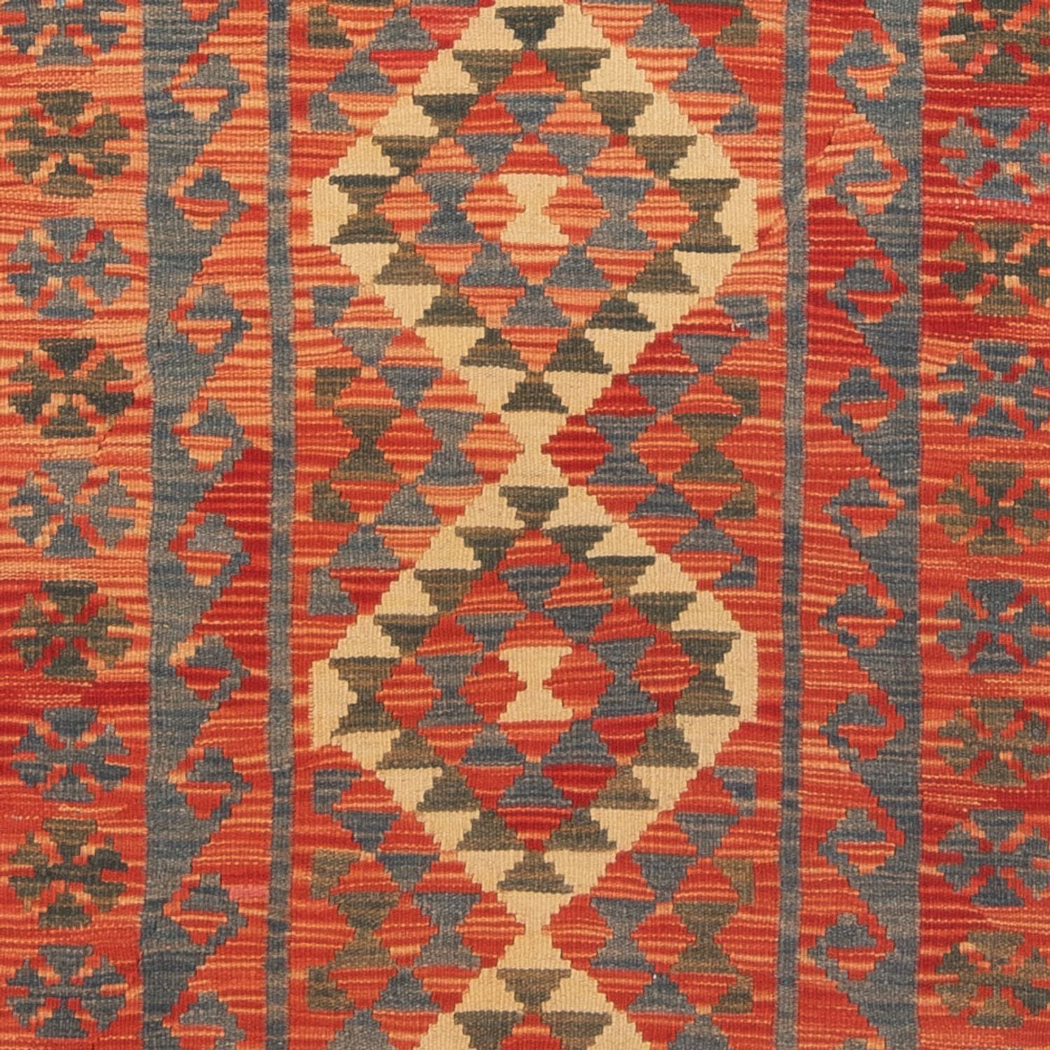 Tapis de couloir Tapis Kelim - Splash - 206 x 98 cm - multicolore