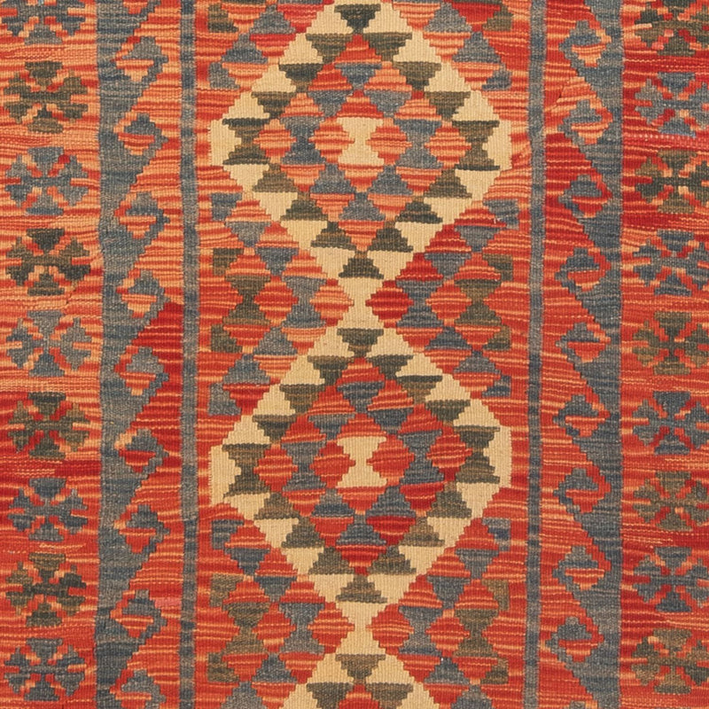 Tapis de couloir Tapis Kelim - Splash - 206 x 98 cm - multicolore