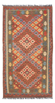 Tapis de couloir Tapis Kelim - Splash - 207 x 101 cm - multicolore