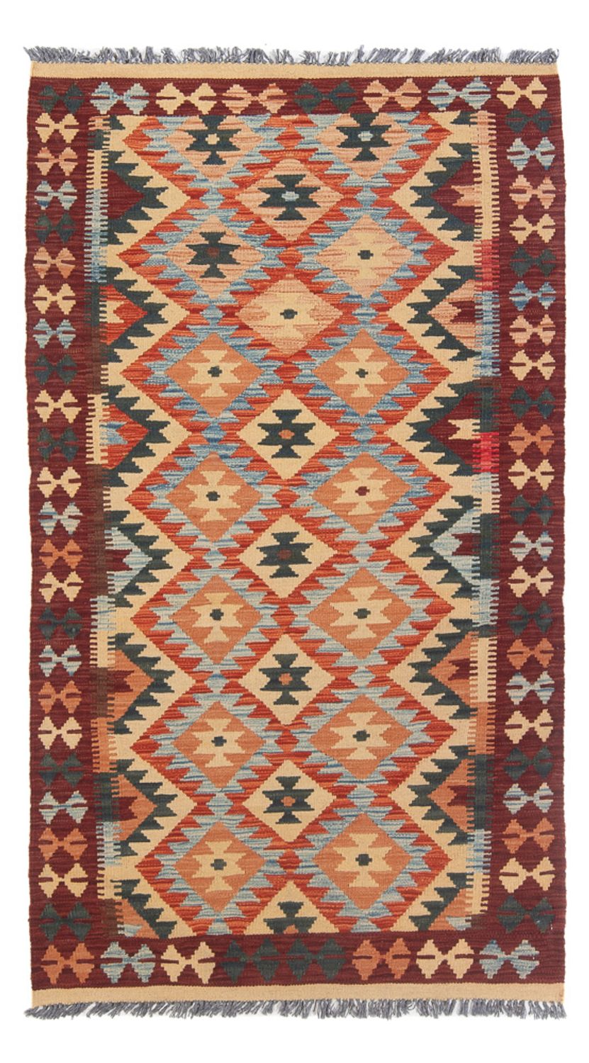 Tapis de couloir Tapis Kelim - Splash - 198 x 104 cm - multicolore