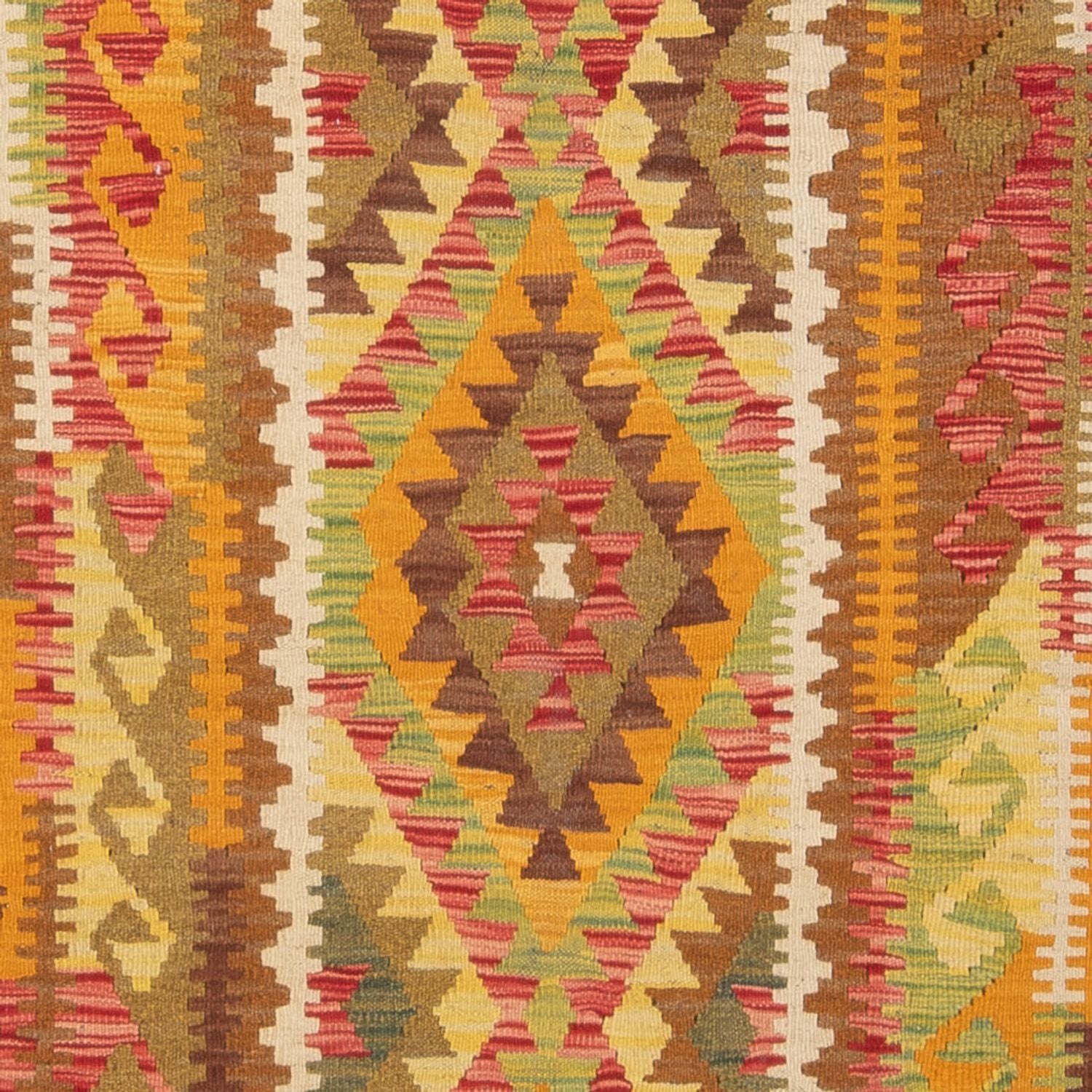 Tapis de couloir Tapis Kelim - Splash - 231 x 123 cm - multicolore