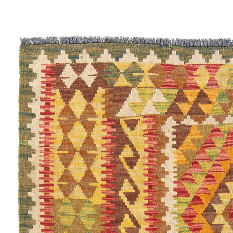 Tapis de couloir Tapis Kelim - Splash - 231 x 123 cm - multicolore