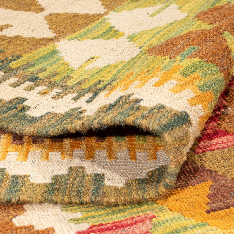 Tapis de couloir Tapis Kelim - Splash - 231 x 123 cm - multicolore