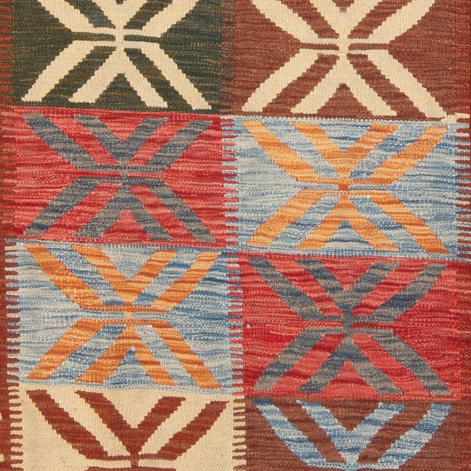 Tapis Kelim - Splash - 204 x 158 cm - multicolore