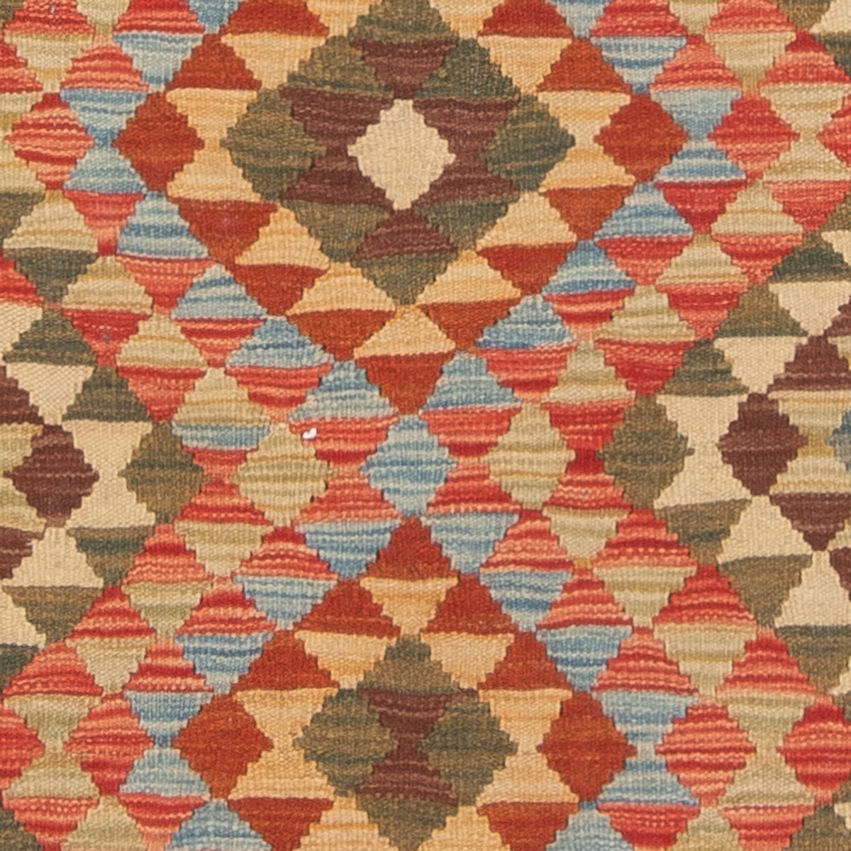 Tapis Kelim - Splash - 114 x 87 cm - multicolore