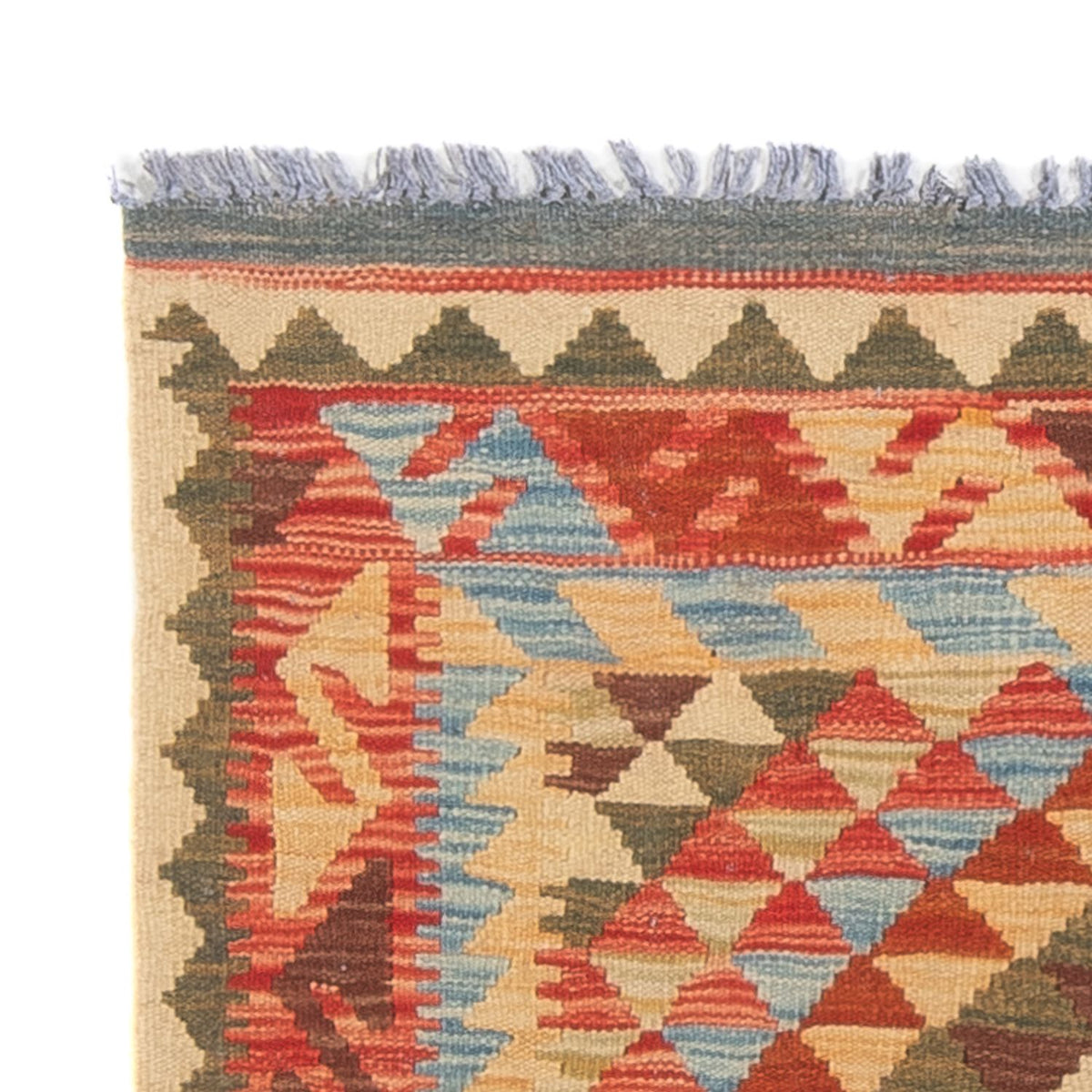 Tapis Kelim - Splash - 114 x 87 cm - multicolore