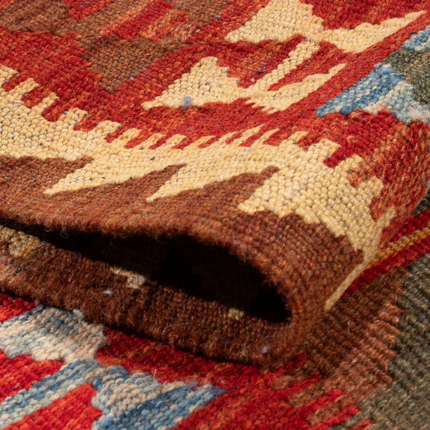 Tapis de couloir Tapis Kelim - Splash - 304 x 76 cm - multicolore
