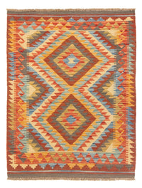 Tapis Kelim - Splash - 119 x 86 cm - multicolore