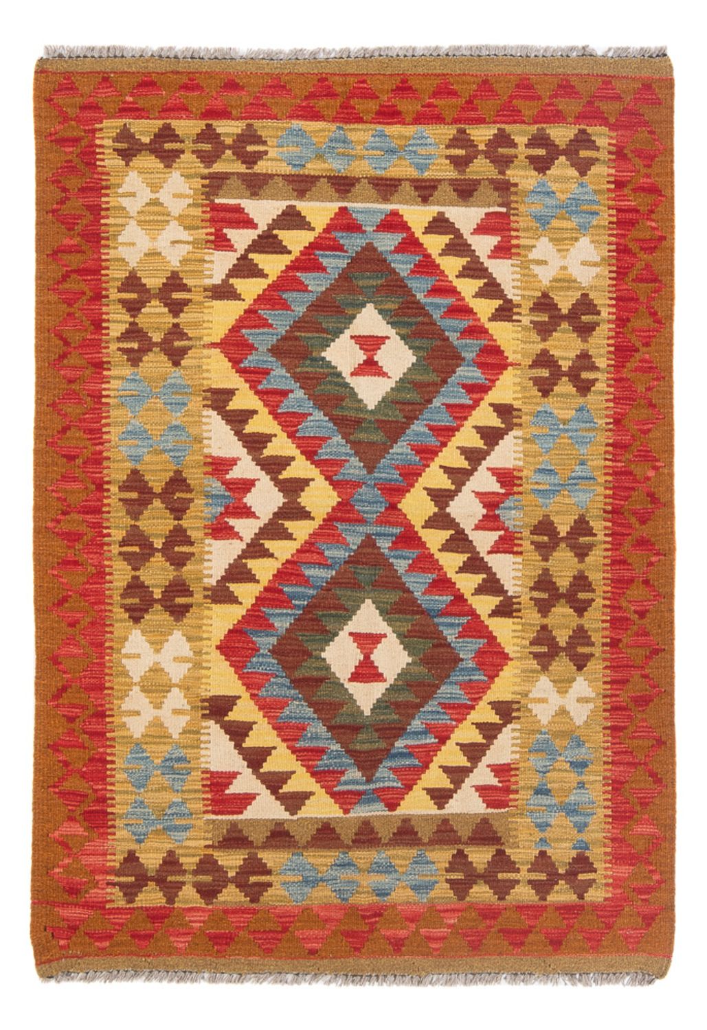 Tapis Kelim - Splash - 155 x 102 cm - multicolore