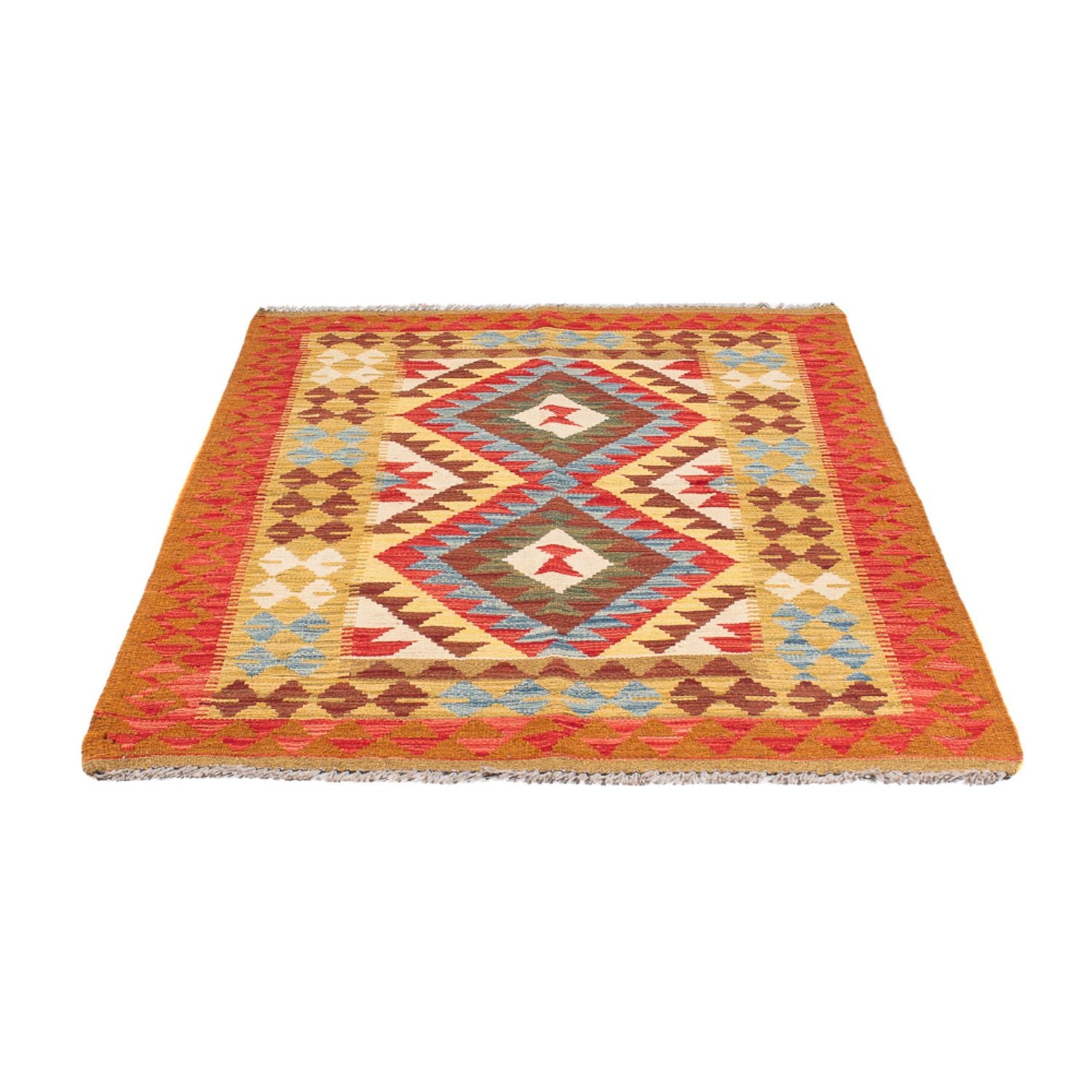 Tapis Kelim - Splash - 155 x 102 cm - multicolore