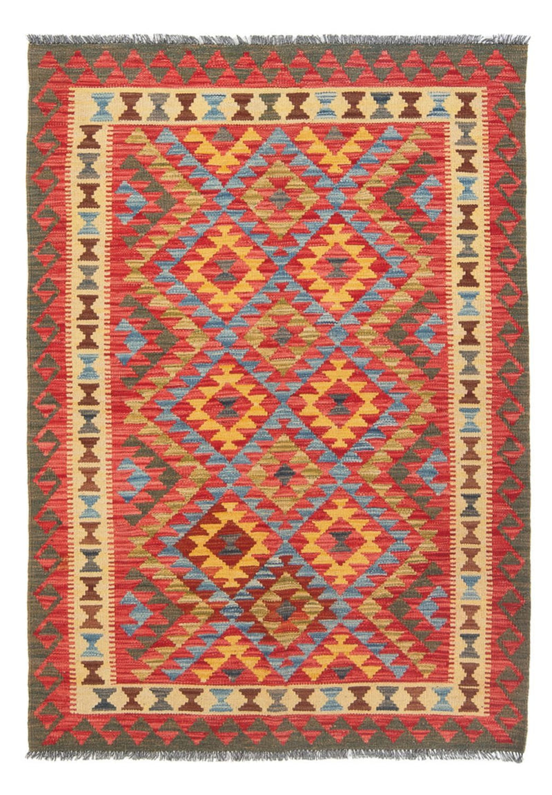 Tapis Kelim - Splash - 152 x 112 cm - multicolore