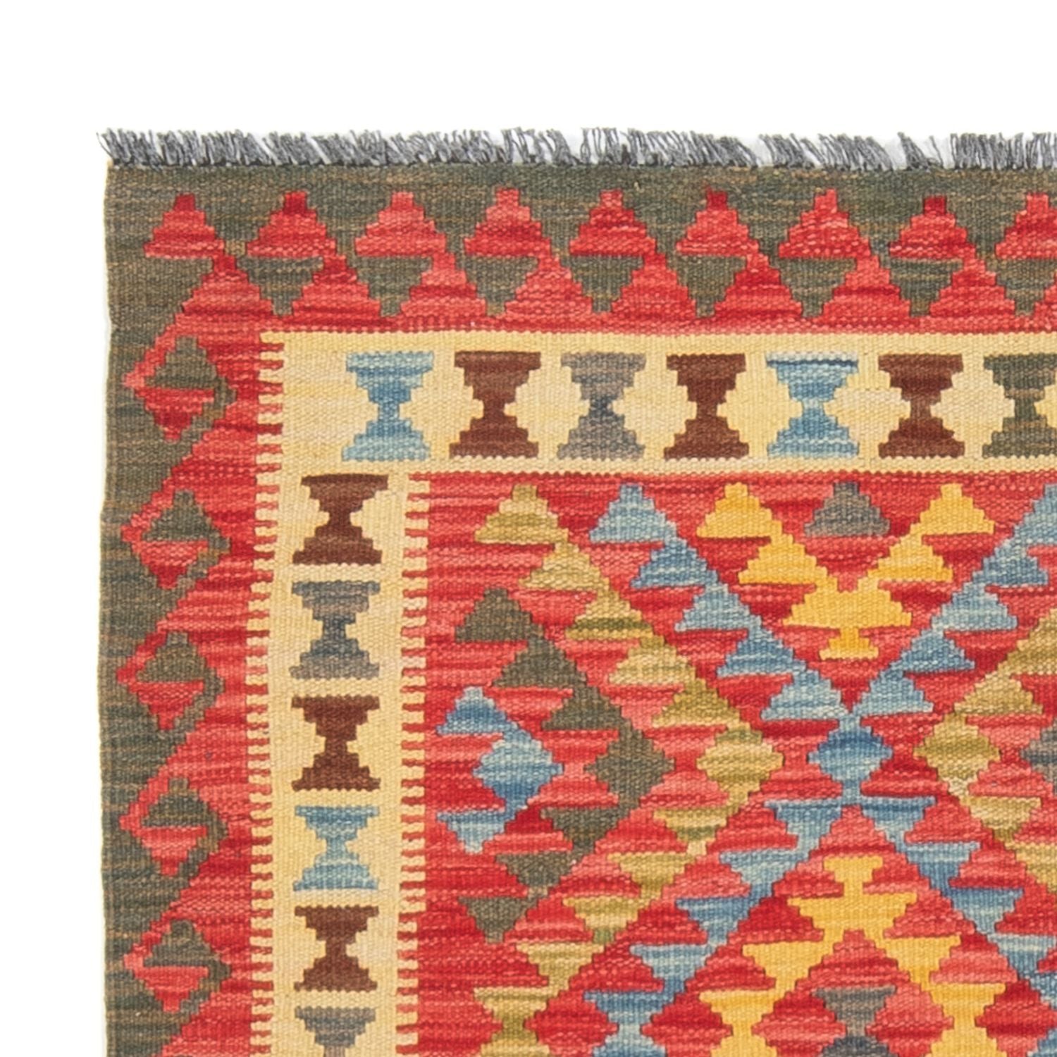 Tapis Kelim - Splash - 152 x 112 cm - multicolore
