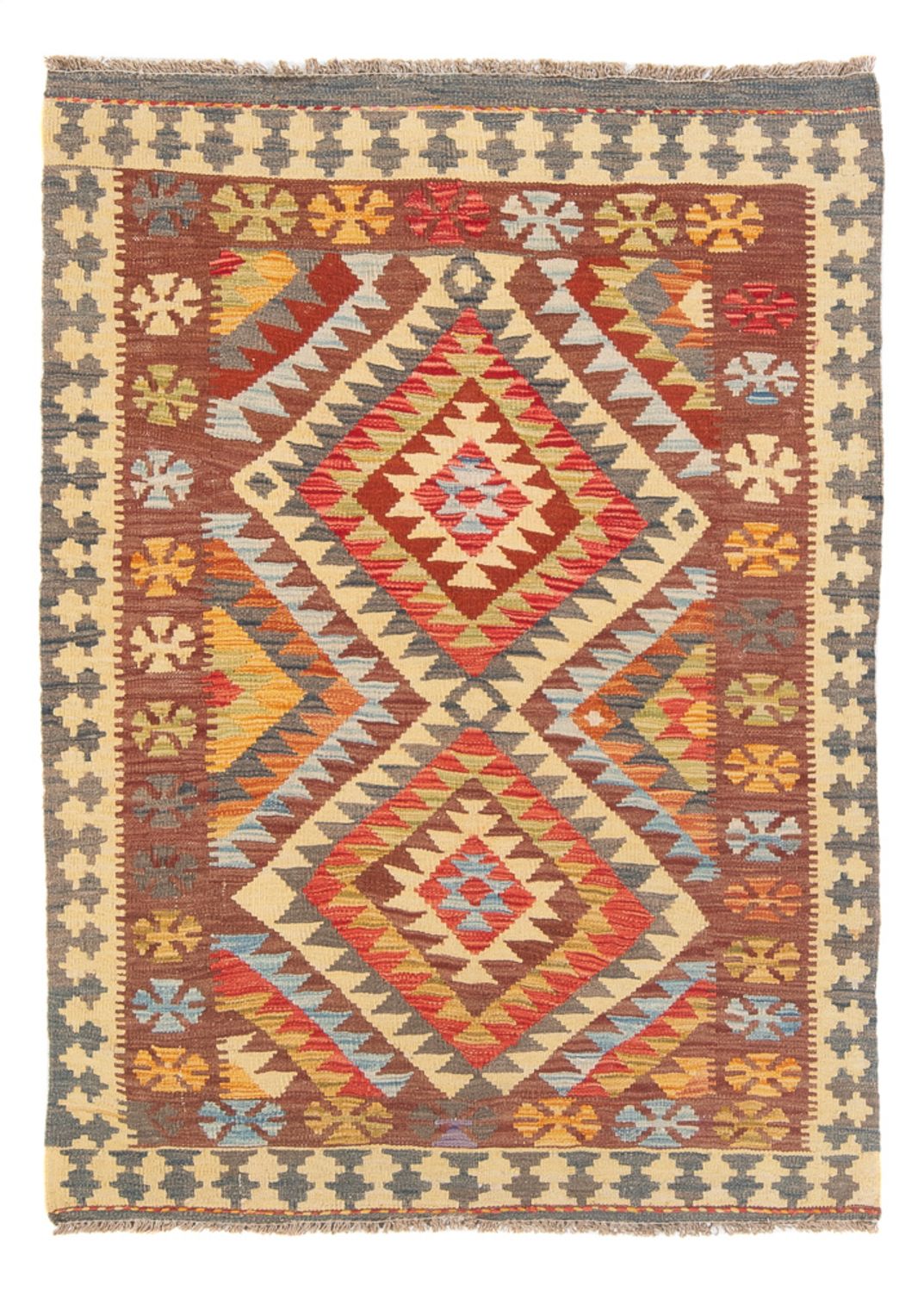 Tapis Kelim - Splash - 152 x 100 cm - multicolore