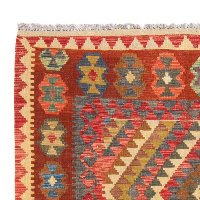 Tapis Kelim - Splash - 198 x 148 cm - multicolore