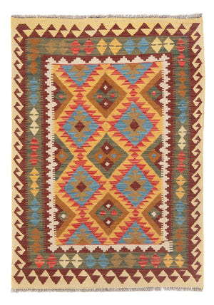 Tapis Kelim - Splash - 151 x 103 cm - multicolore