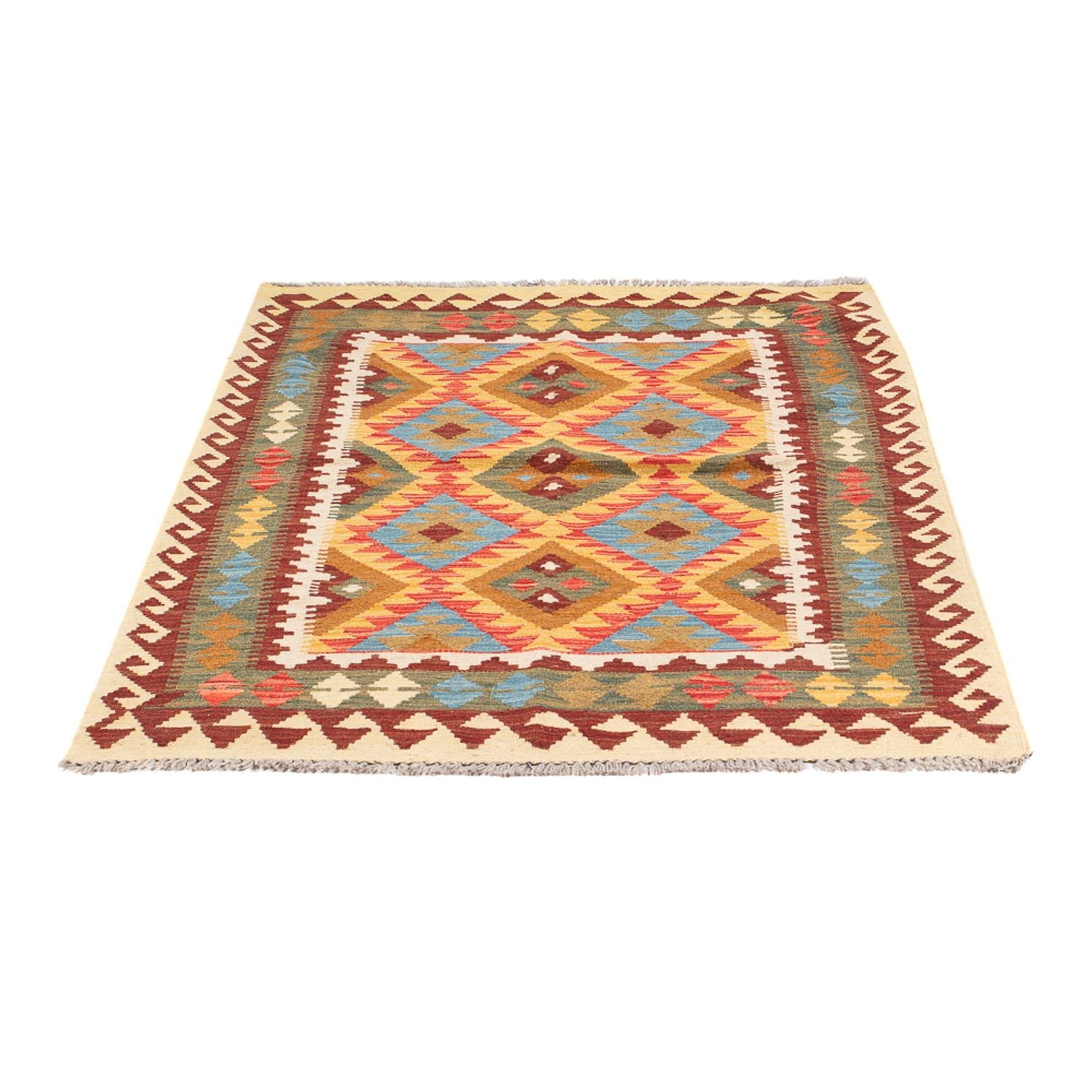 Tapis Kelim - Splash - 151 x 103 cm - multicolore