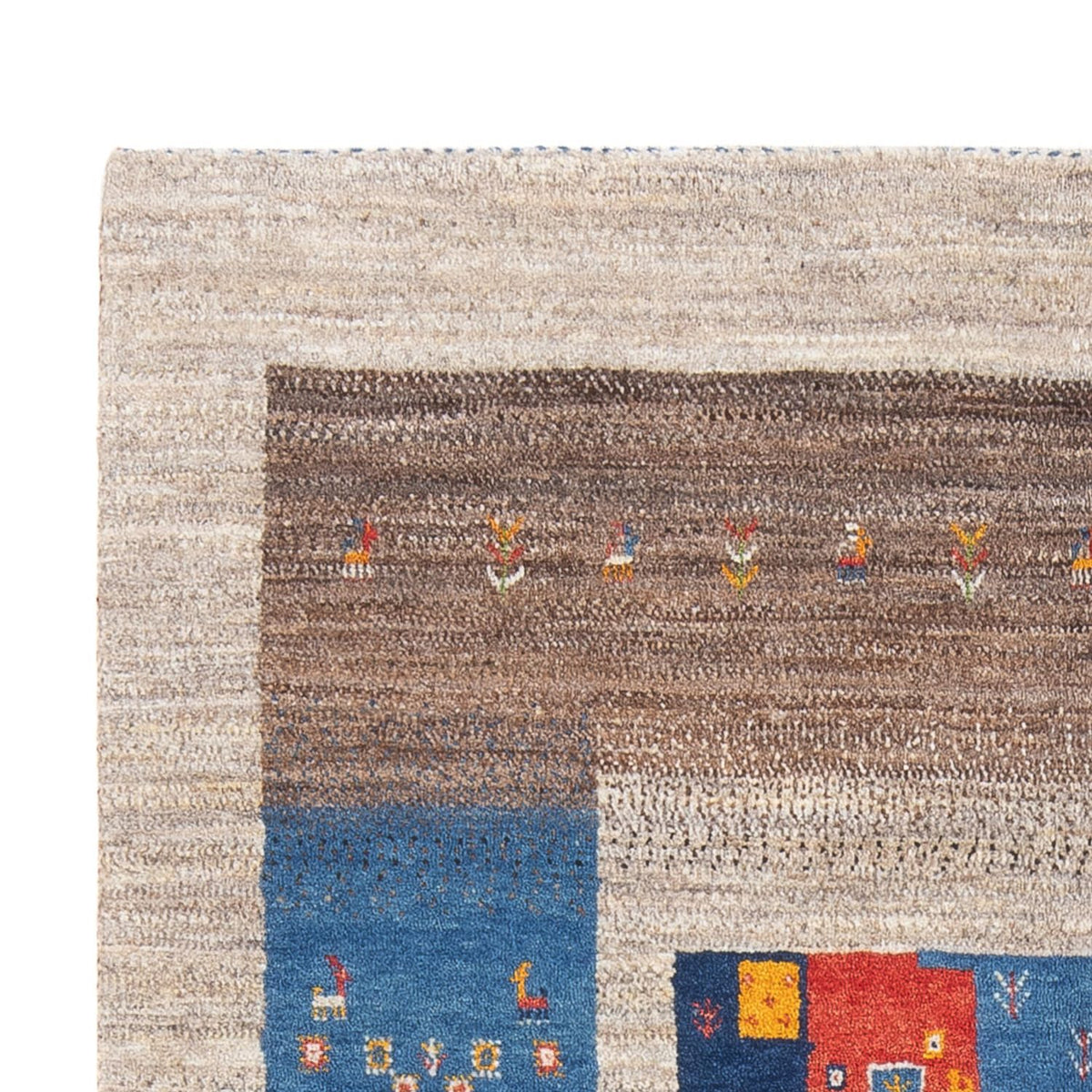 Tapis Gabbeh - Loribaft Persan - 184 x 124 cm - multicolore