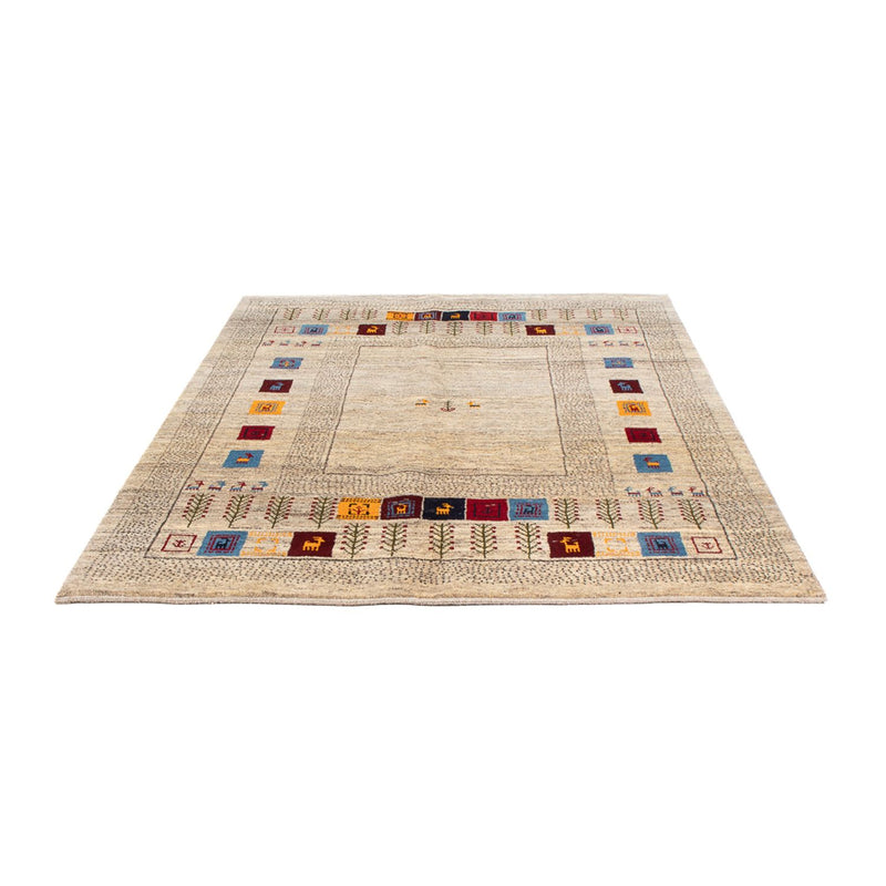 Tapis Gabbeh - Persan - 196 x 155 cm - multicolore