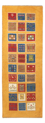 Tapis de couloir Tapis Gabbeh - Persan - 148 x 54 cm - multicolore