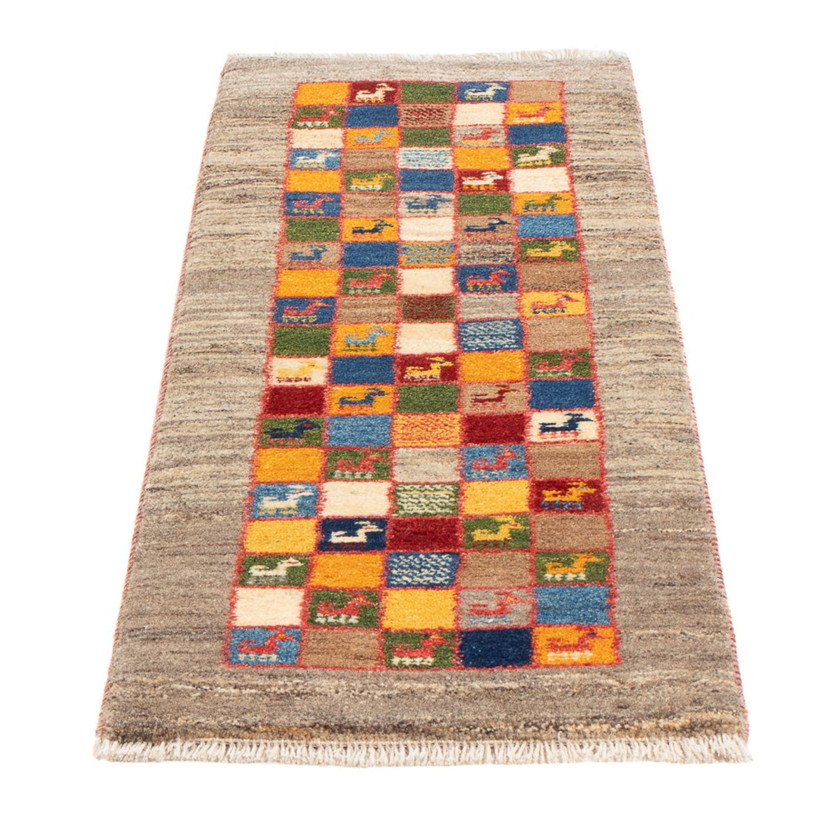 Tapis de couloir Tapis Gabbeh - Persan - 145 x 46 cm - multicolore
