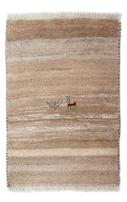 Tapis Gabbeh - Persan - 60 x 40 cm - marron