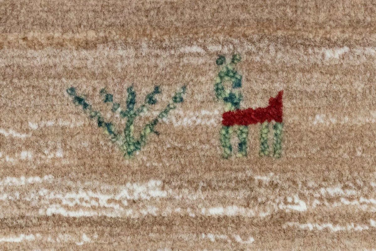 Tapis Gabbeh - Persan - 60 x 40 cm - marron