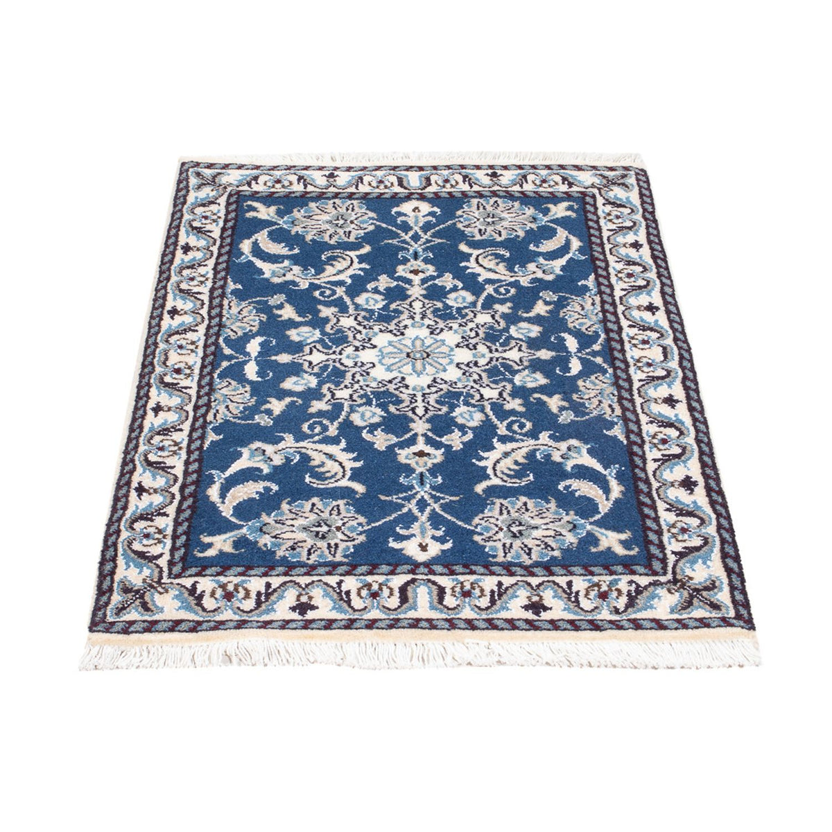 Tapis persan - Nain - 85 x 58 cm - bleu
