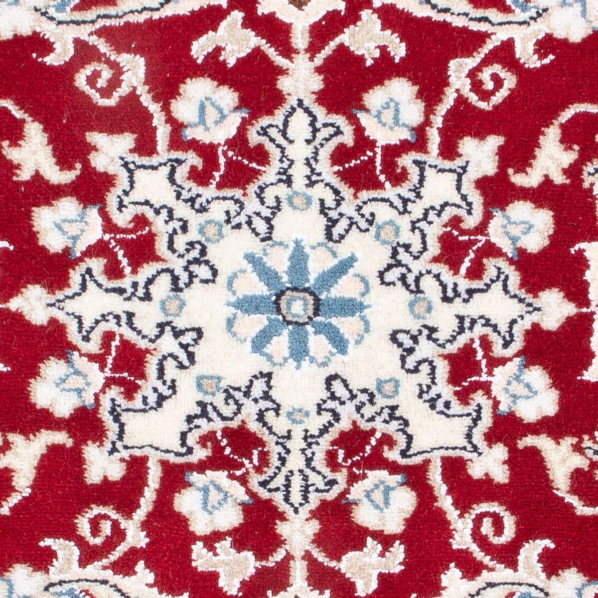 Tapis persan - Nain - 87 x 59 cm - rouge