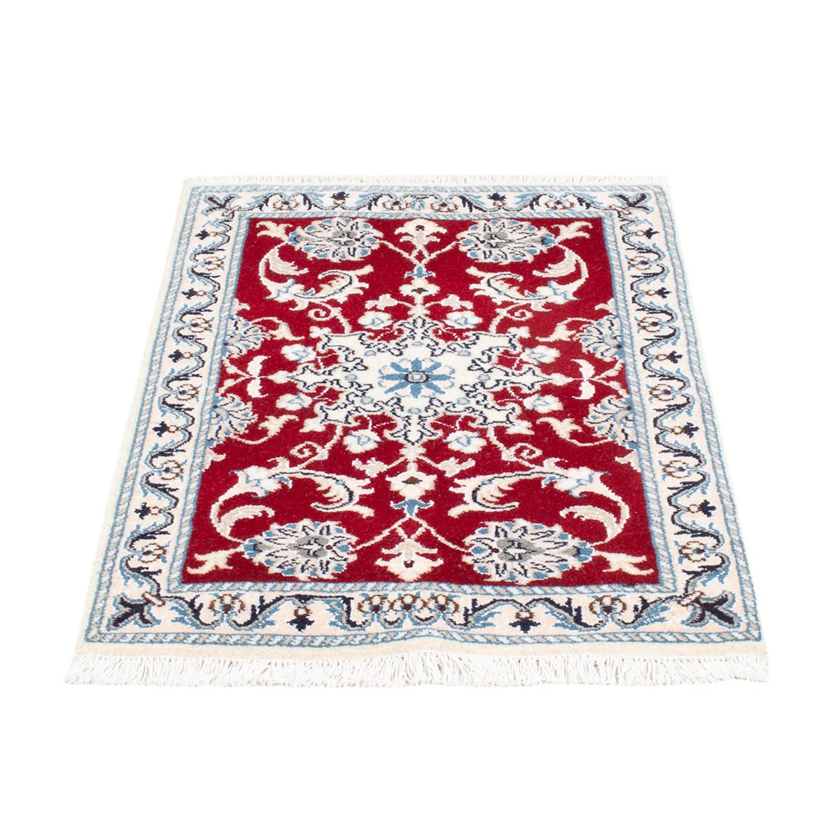 Tapis persan - Nain - 87 x 59 cm - rouge