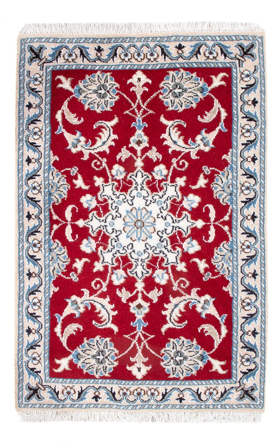 Tapis persan - Nain - 94 x 60 cm - rouge