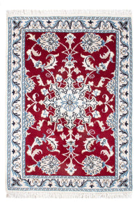 Tapis persan - Nain - 90 x 60 cm - rouge