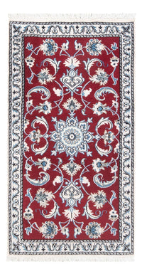 Tapis persan - Nain - 137 x 72 cm - rouge