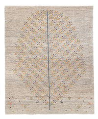Tapis Gabbeh - Persan - 200 x 151 cm - beige foncé