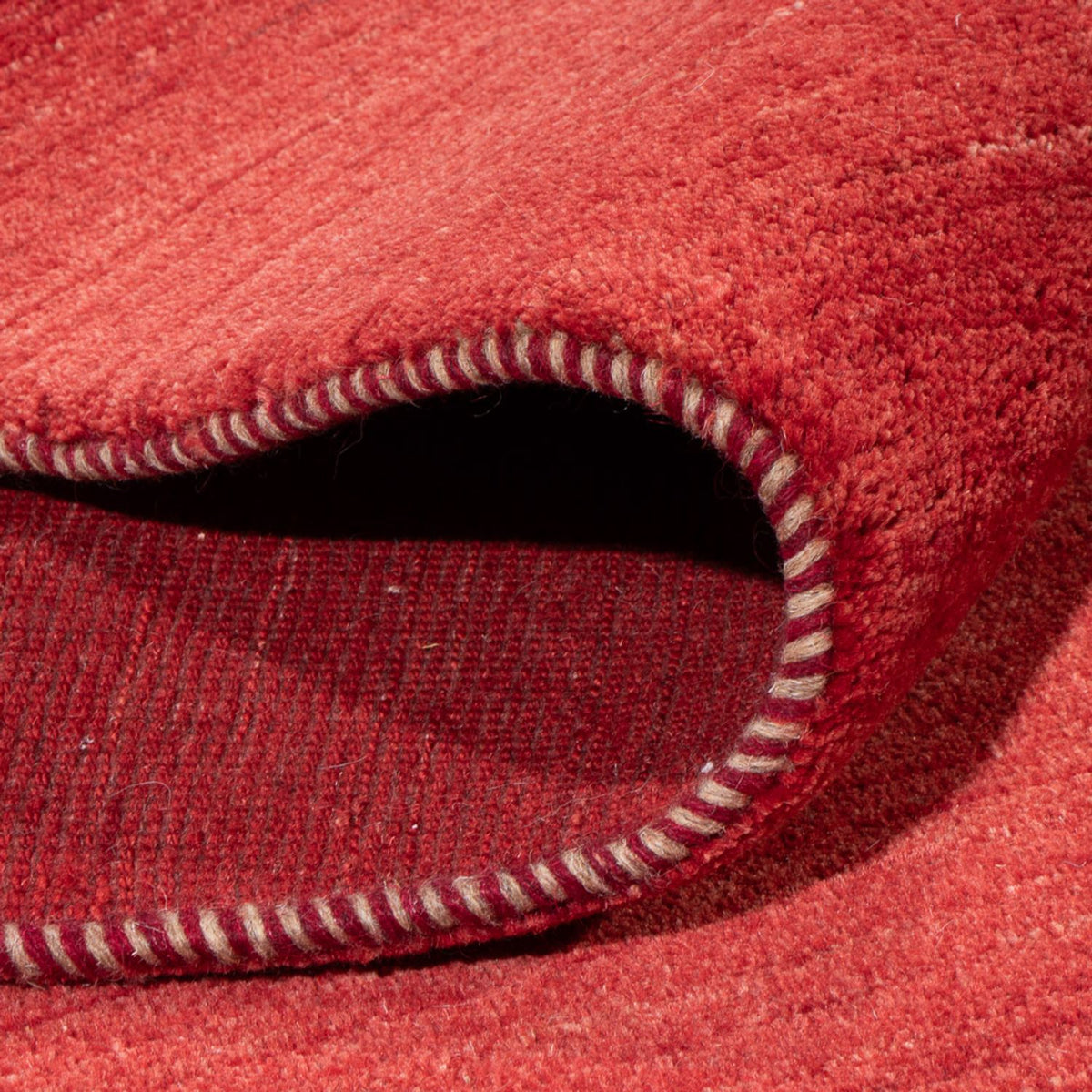 Tapis Gabbeh - Persan carré  - 210 x 210 cm - rouge