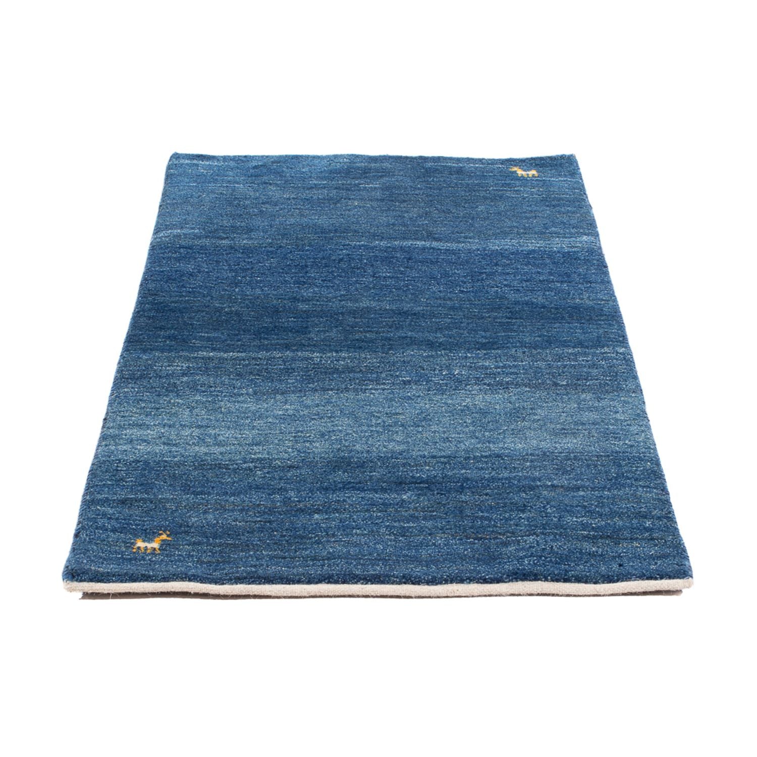 Tapis Gabbeh - Persan - 135 x 69 cm - bleu de mer