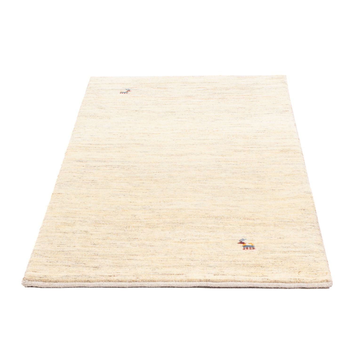 Tapis Gabbeh - Persan - 137 x 73 cm - beige clair