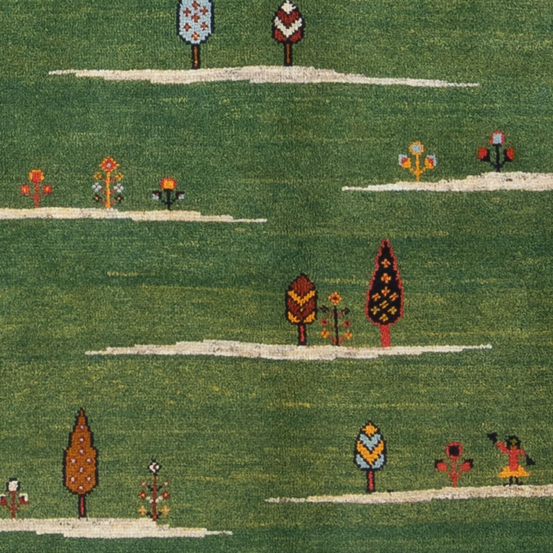 Tapis Gabbeh - Persan - 183 x 120 cm - vert