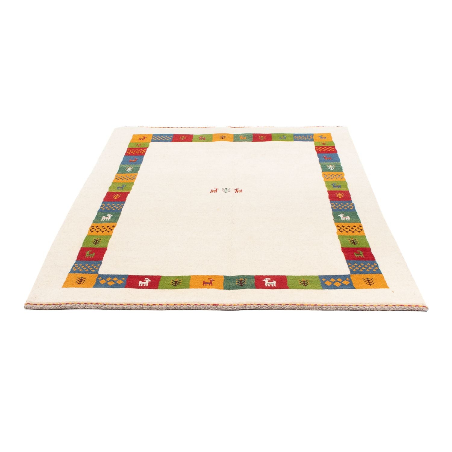 Tapis Gabbeh - Persan - 182 x 119 cm - multicolore