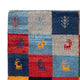 Tapis Gabbeh - Persan - 90 x 63 cm - multicolore