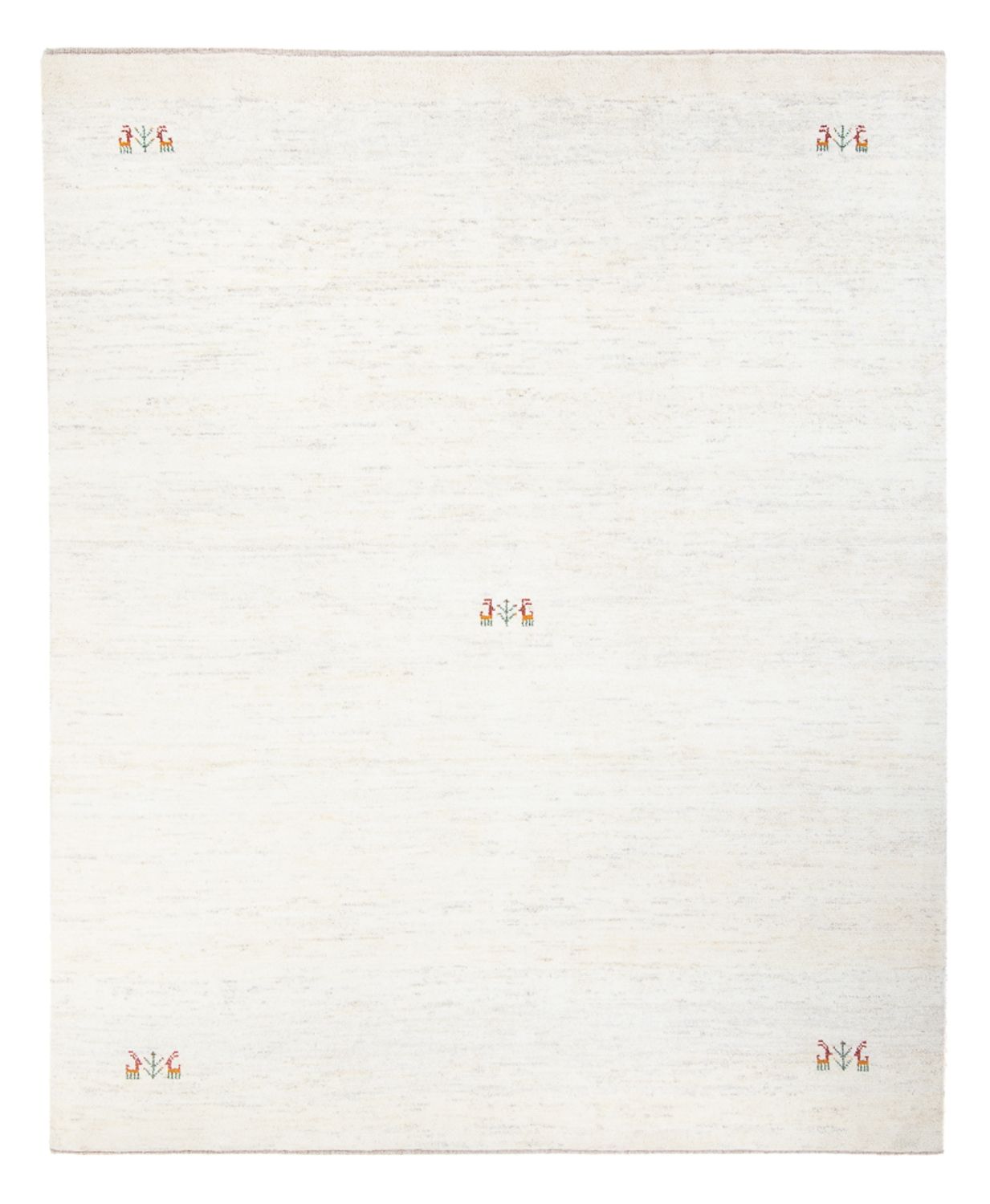 Tapis Gabbeh - Persan - 243 x 198 cm - blanc