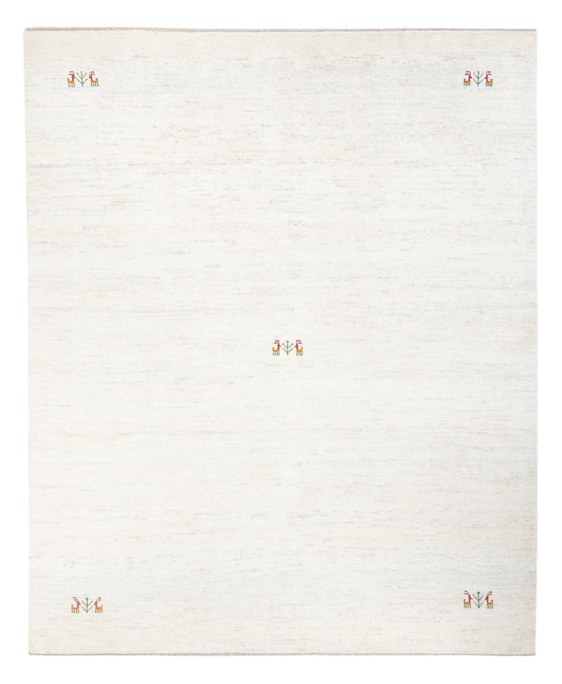 Tapis Gabbeh - Persan - 243 x 198 cm - blanc