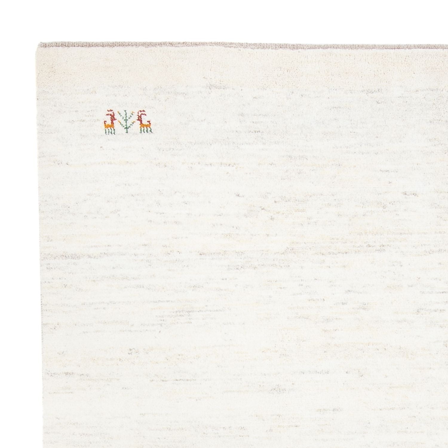 Tapis Gabbeh - Persan - 243 x 198 cm - blanc